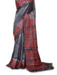 Tussar Silk Kantha Embroidered Saree (Copy)