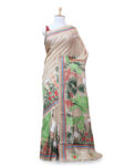 Tussar Silk Kantha Embroidered Saree
