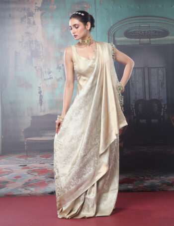 Pure Gajji  Tanchoi Benarasi  Handloom Saree