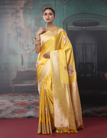 Pure Handloom Satin Tilfi Kadhua Peacock Motif