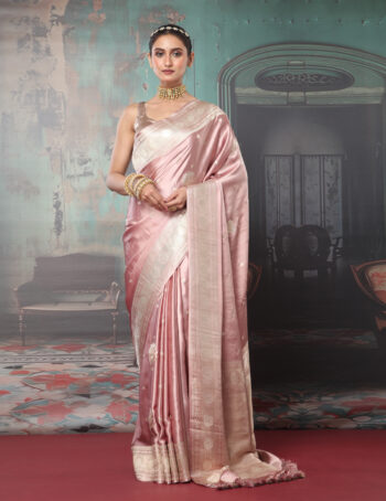 Pure Gajji Big Boota Silk Benarasi Handloom