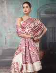 Tussar Silk Kantha Embroidered Saree