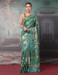 Tussar Silk Kantha Embroidered Saree