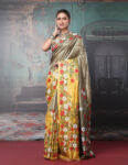 Tussar Silk Kantha Embroidered Saree